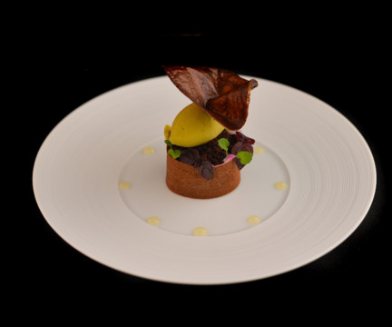Chocolat noir, citron et herbes fraiches Arthur Ledoux